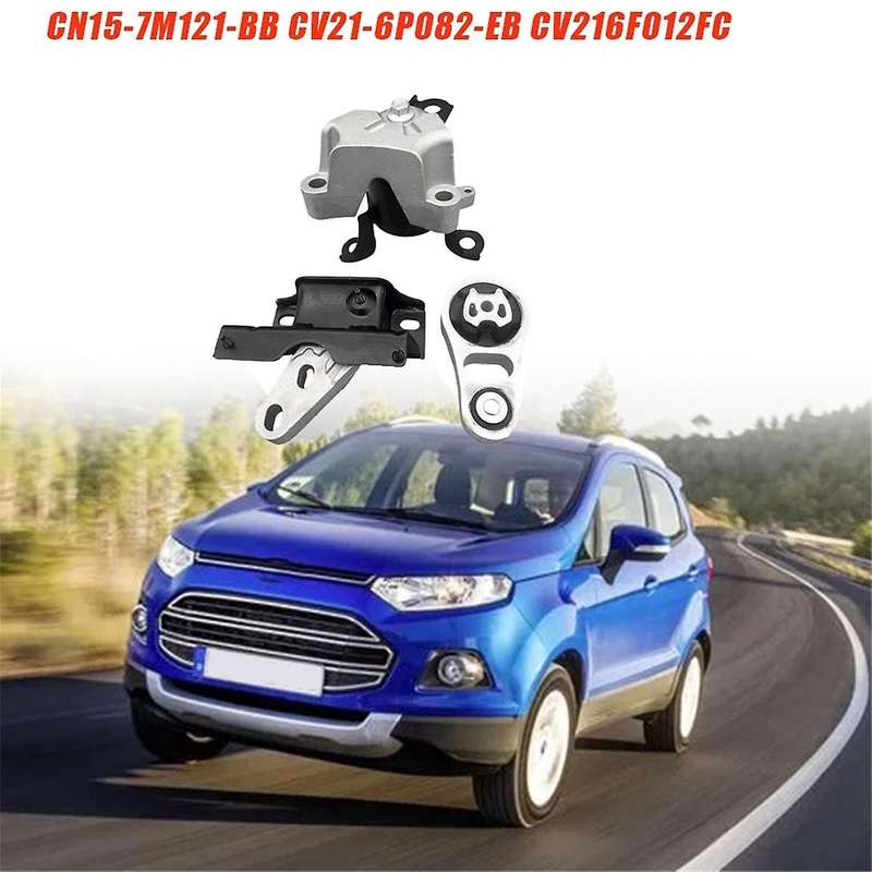 3Pcs Engine Mount Set CN15-7M121- CV21-6P082- CV216F012FC for 2012-2014 Transmission Rubber Bracket