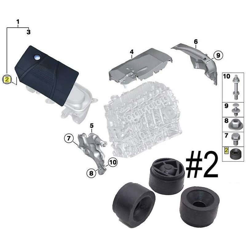 3pcs Engine Mounting for Focus 2004-2011 4m5g-6a994-aa 1434444 Protective Cover Under Guard Plate