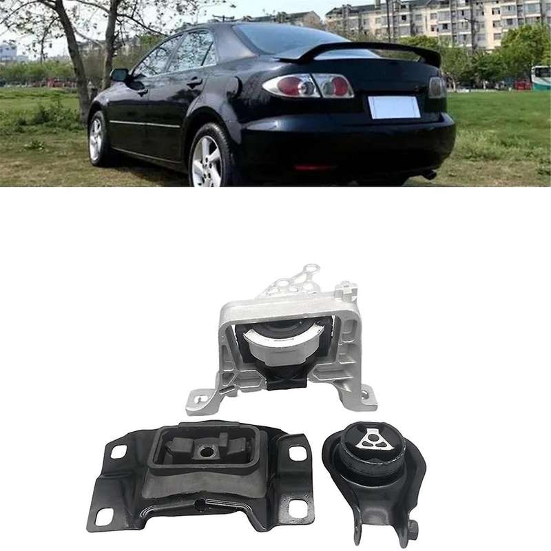3pcs Engine Mount Kit Bp4k-39-040 Bp4k-39-060 Bp4n-39-070 for (1.6) 2006-2003 Transmission Fixing R