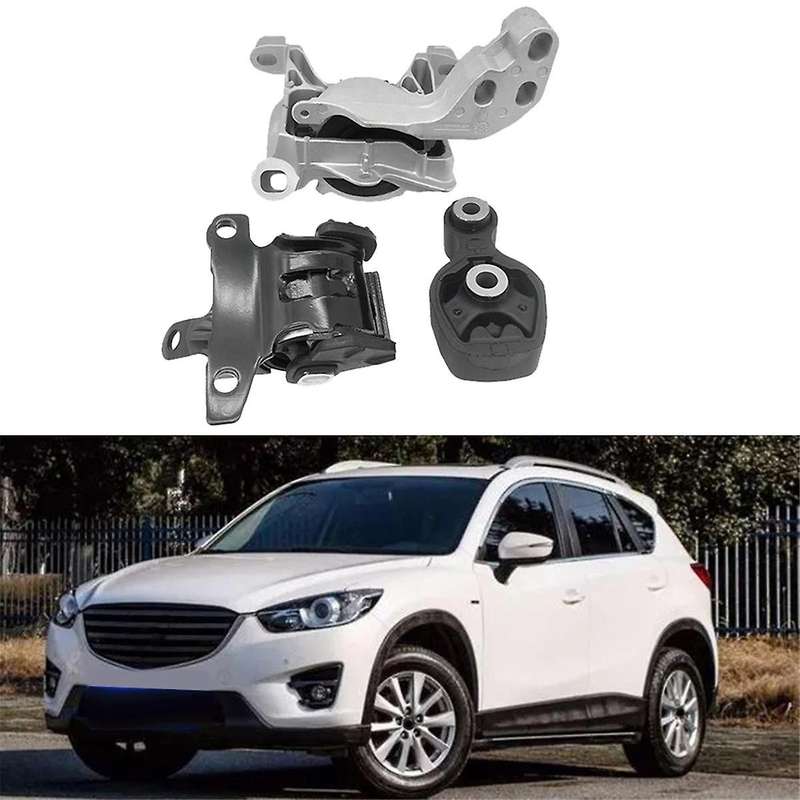 3Pcs Engine Mount Rubber Set for 3 Axela CX5 -5 2013-2019 KR11-39-070 KR15-39-060A KR12-39-040 Gearb