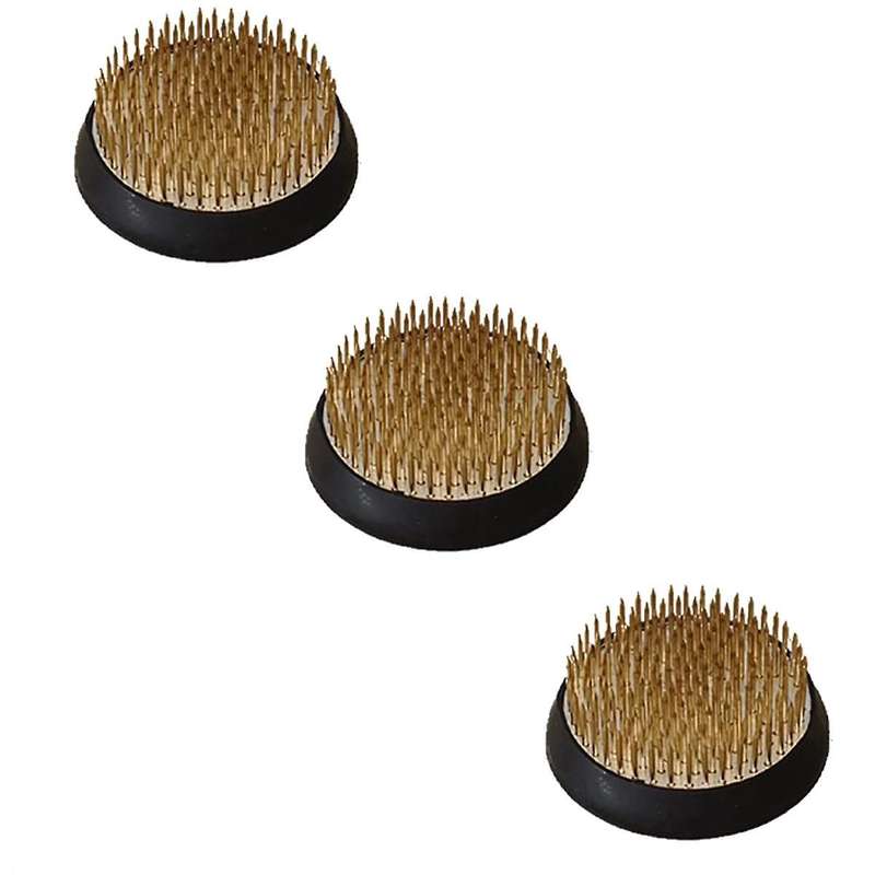 3pcs Flower Frogs Holder,2inch Round Flower Arrangement Kenzan Japanese Pin Frogs for Flowers Fixat