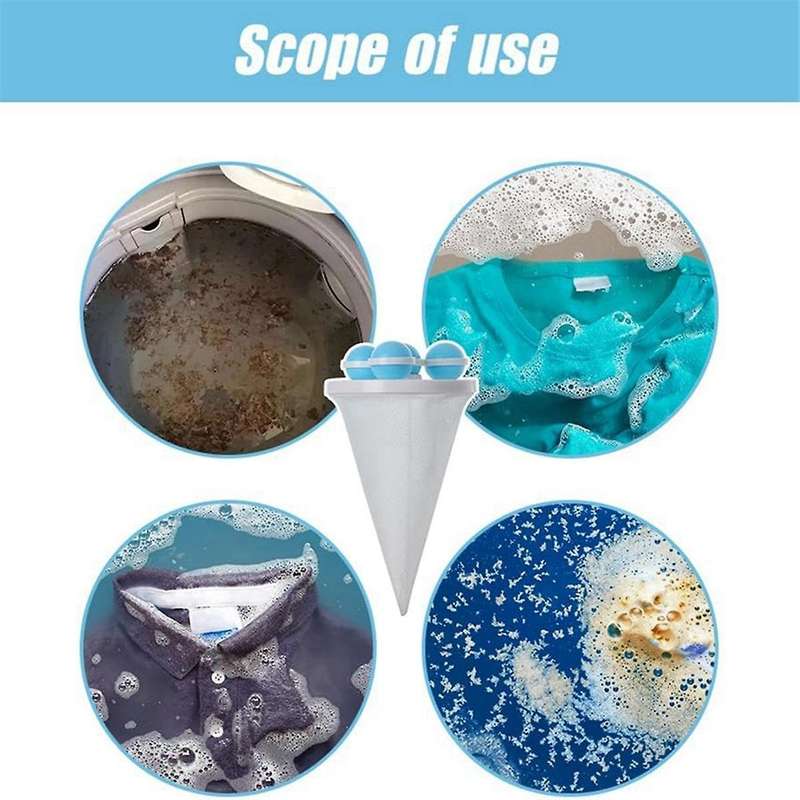 3Pcs Floating Hair Filtering Mesh Removal, Reusable Washing Machine Hair Filter Cleaning Mesh Bag P