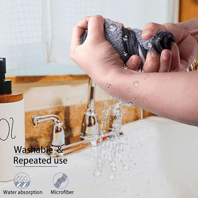 3PCS Faucet Absorbent Mat-Gray Faucet Absorbent Mat,Faucet Splash Catcher,Dish Cleaning Drying Pads