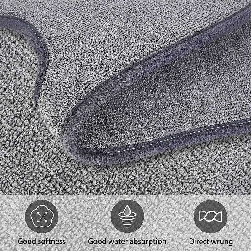3PCS Faucet Absorbent Mat-Gray Faucet Absorbent Mat,Faucet Splash Catcher,Dish Cleaning Drying Pads