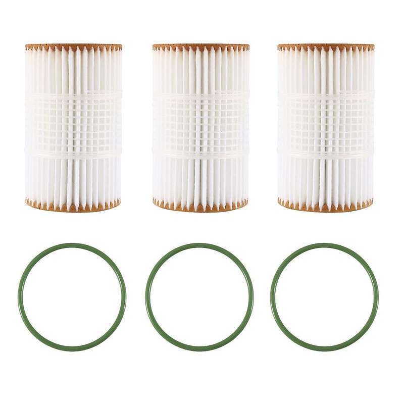 3pcs Engine Oil Filter for A5 S5 A6 A7 3.0t 06e115466b / 06e115466e / 06e115562h