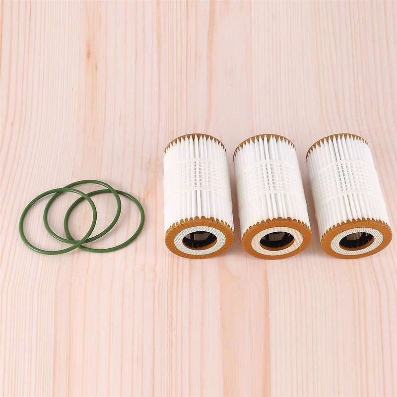 3pcs Engine Oil Filter for A5 S5 A6 A7 3.0t 06e115466b / 06e115466e / 06e115562h