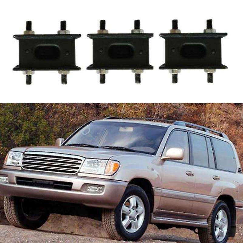 3Pcs Exhaust Pipe Mounting Cushion Exhaust Pipe Rubber for 1981-1992 Land Cruiser FJ60 FJ62 FJ80 BJ6