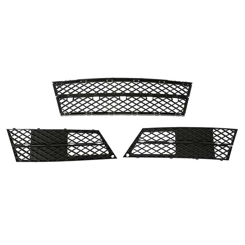 3Pcs Front Bumper Lower Grille Cover for - 5-Series E60 E61 528I 535I 550I 2008-2010