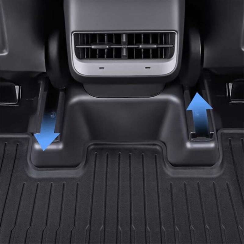 3PCS for Model Y Car Under Seat Corner Guard Rear Seat Slide Rail Protector Cover Anti-Kick Decor P
