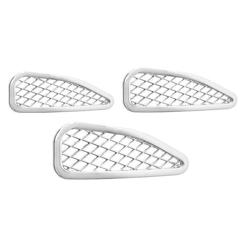 3Pcs Front Hood Outlet Sticker Trim Cover for 2007-2020 Car Accessories