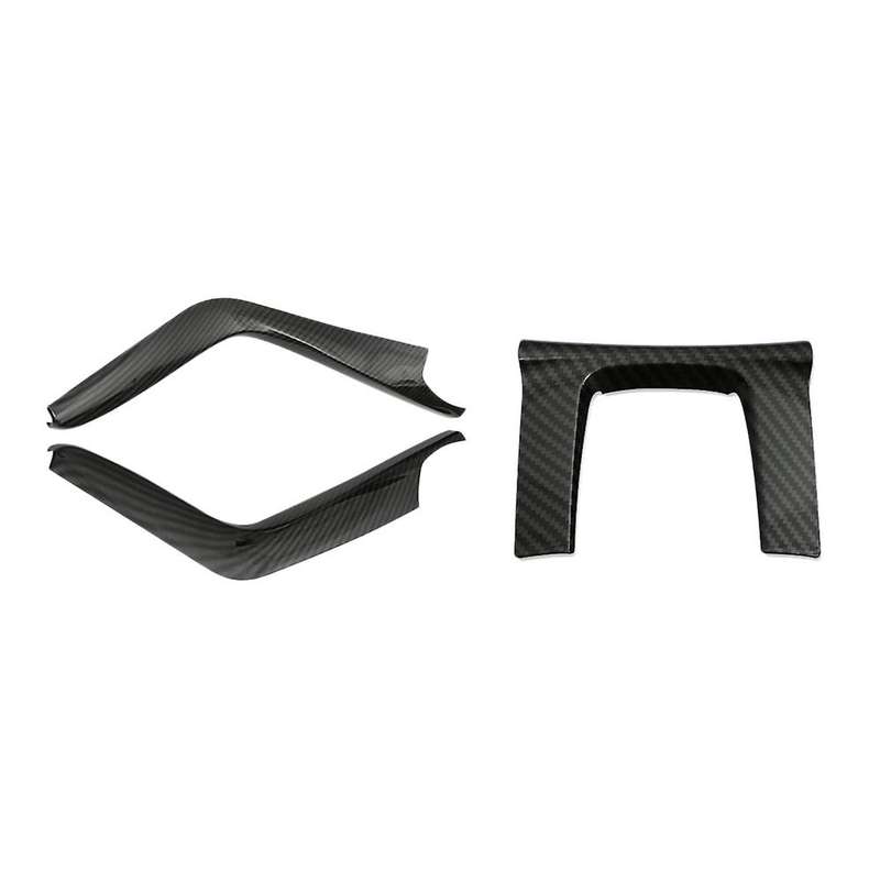 3PCS Gear Shift Panel Cover Trim Gear Shift Side Frame for 10Th Gen 2016-2018 Carbon Fiber