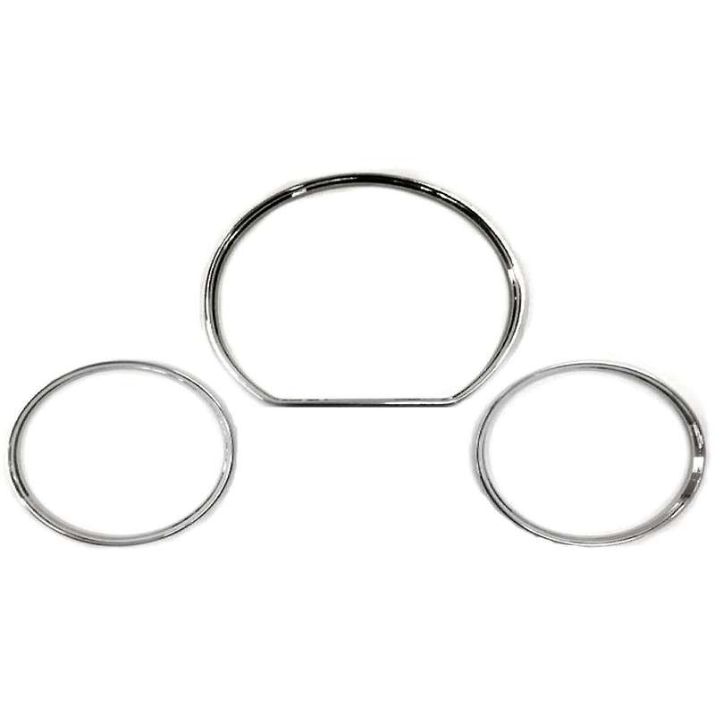 3Pcs Gauge Dial Dash Cluster Rings Dashboard Cover Bezel Trim for W210 W208 2000-2002