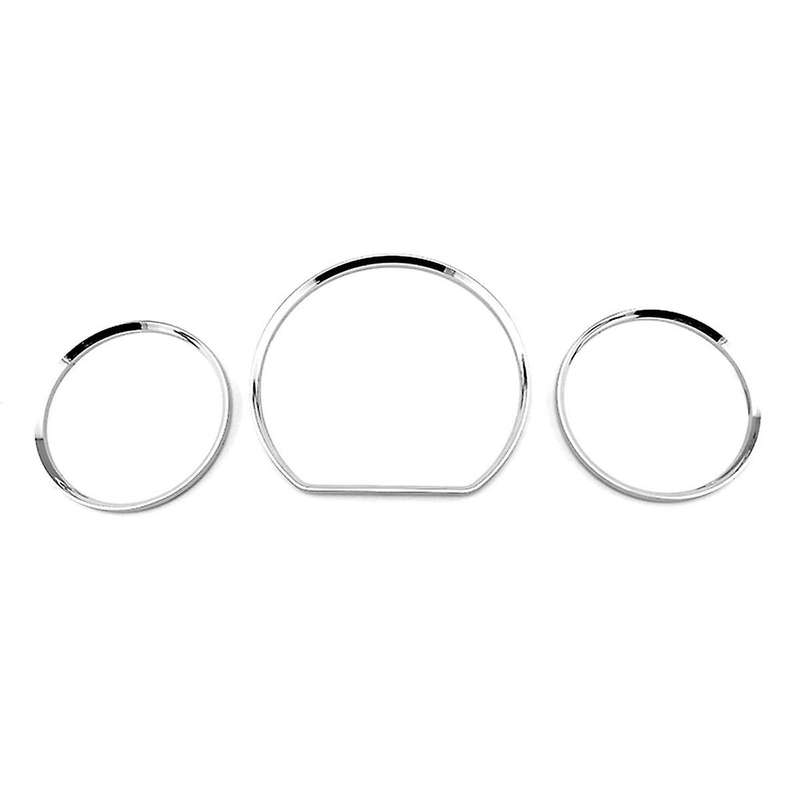 3Pcs Gauge Dial Dash Cluster Rings Dashboard Cover Bezel Trim for W210 W208 2000-2002
