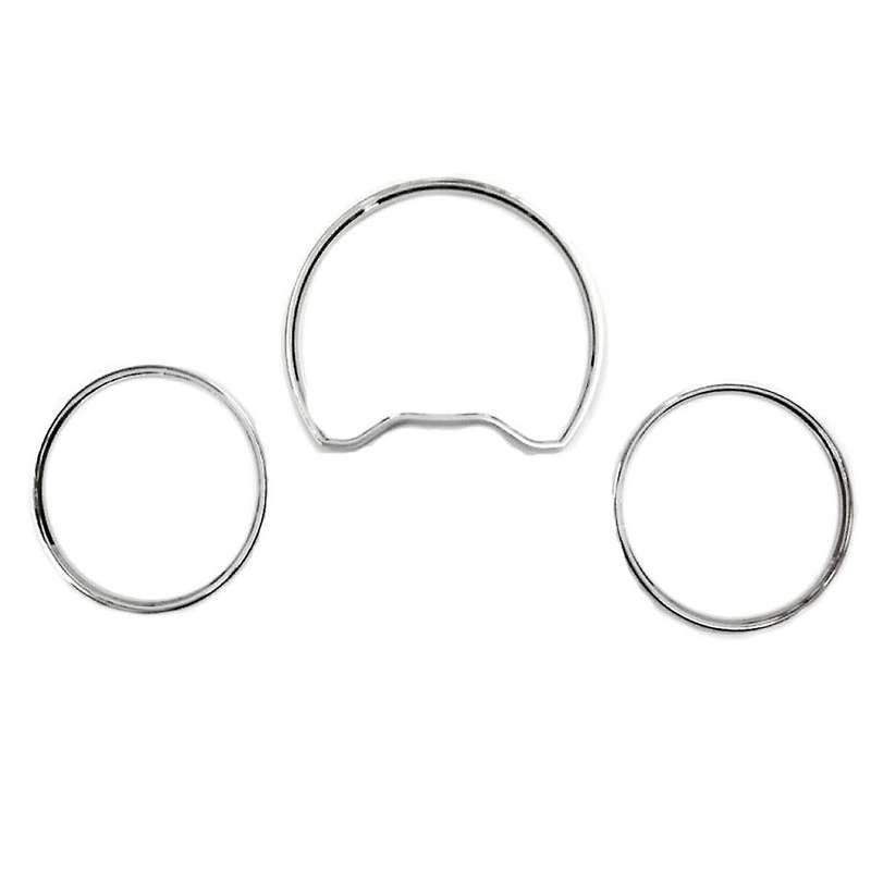 3Pcs Gauge Dial Dash Cluster Rings Dashboard Cover Bezel Trim for W210 W202 W208 1996-1999