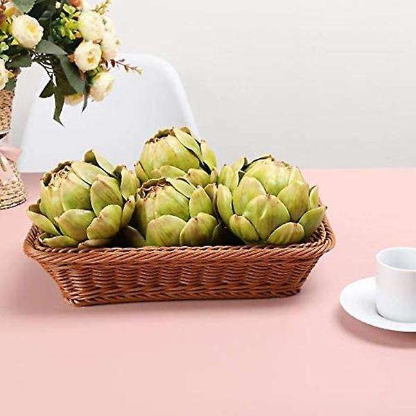 3Pcs Green Artificial Artichoke Plastic Flower Artichoke for Home Wedding Party Table Decoration