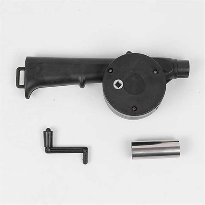 3pcs Hand BBQ Fan Outdoor BBQ Fan Air Blower for Barbecue Picnic Manual Crank Grill BBQ Fan Fire Bel