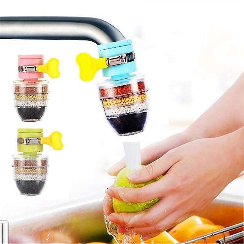 3pcs Home Kitchen Water Softener Fluoride with Filtration Cartridge Faucet Purifier Faucet Tap Wate