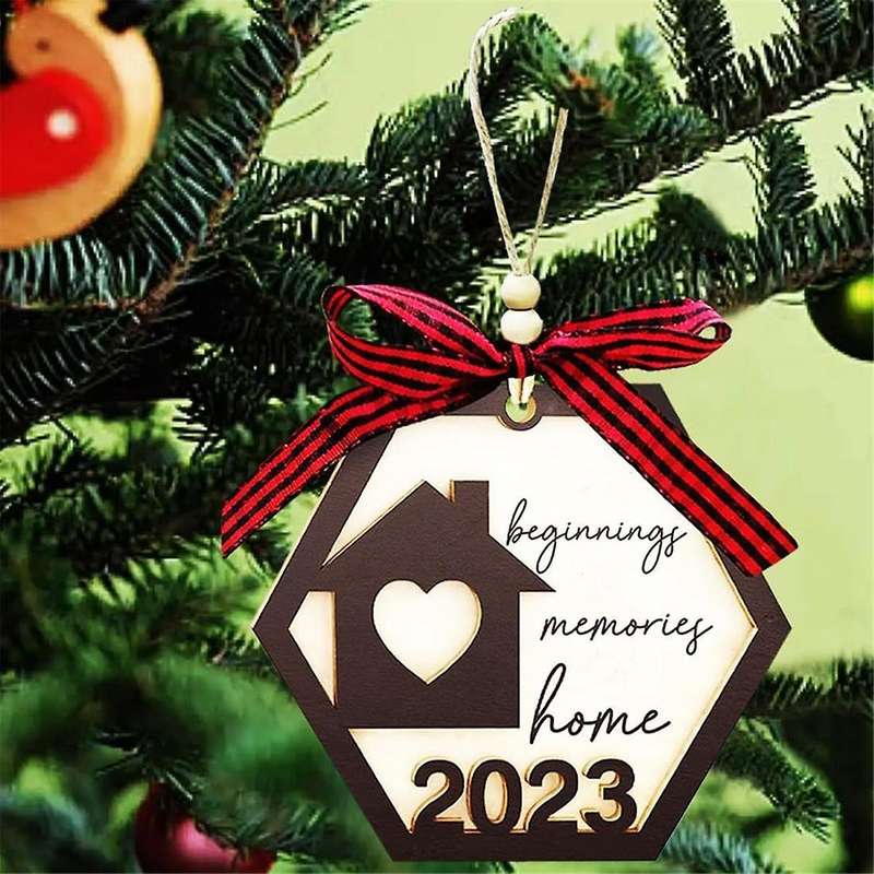 3Pcs Home Ornament 2023, House Warming Gifts Home, Home Gift First Christmas Home Ornament 2023