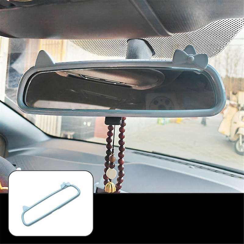 3PCS Light Blue Car Instrument + Navigation Screen + Interior Mirror Protective Frame for Dolphin Mi