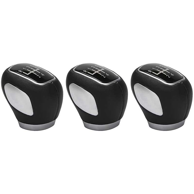 3pcs Manual Gear Shift Knob Shifter Lever Head for 2009-2015
