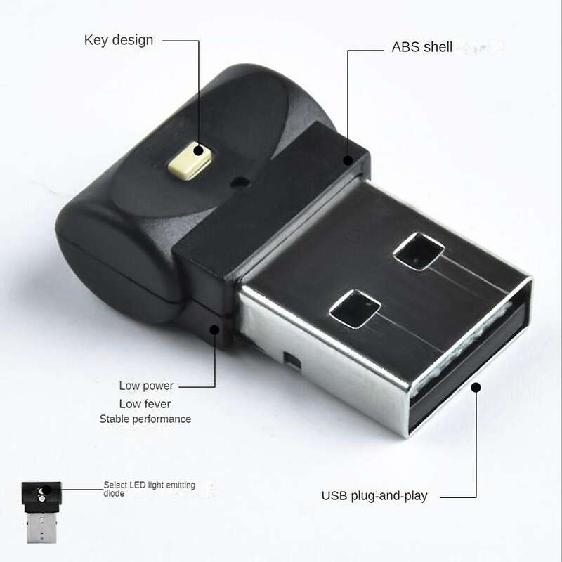3Pcs Mini USB LED Car Light Auto Interior Atmosphere Light Decorative Lamp Emergency Lighting PC Aut
