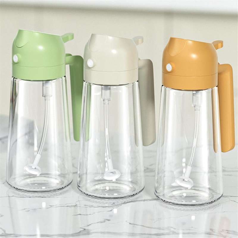 3PCS Oil Dispenser for Kitchen 2 in 1 Oil Dispenser and Oil Sprayer Olive Bottle and Pour for Kitch