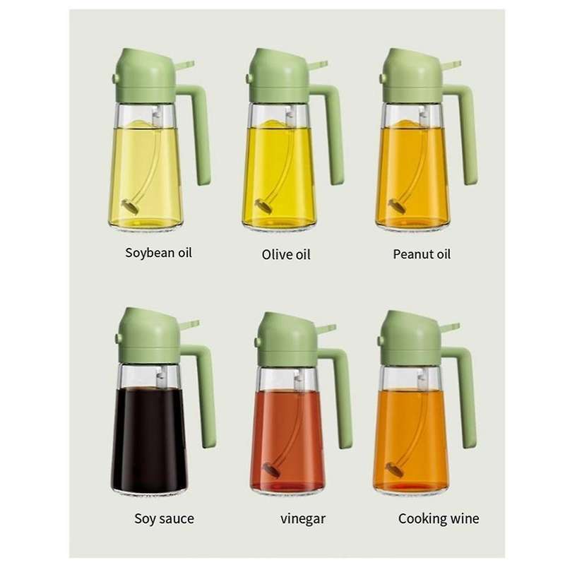 3PCS Oil Dispenser for Kitchen 2 in 1 Oil Dispenser and Oil Sprayer Olive Bottle and Pour for Kitch