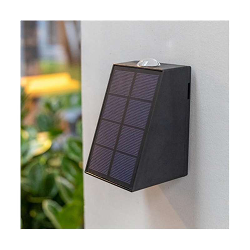 3pcs Outdoor Solar Wall Light Garden Villa Courtyard Porch Landscape Decorative Lamp Up Down Lumino