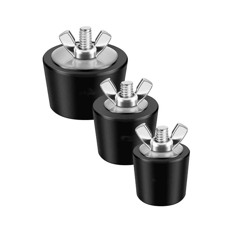 3pcs Pool Winterizing Plugs, 3 Sizes, 1inch, 1.25inch & 1.5inch, Swimming Pool Winter Expansion Plu