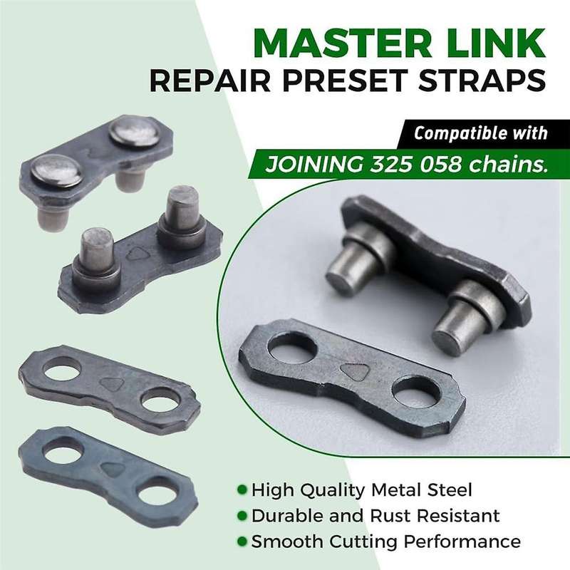 3PCS Pocket Chainsaw Breaker Chain Saw Repairing Mending Tool Set with 10 Sets 0.325in Chainsaw Chai