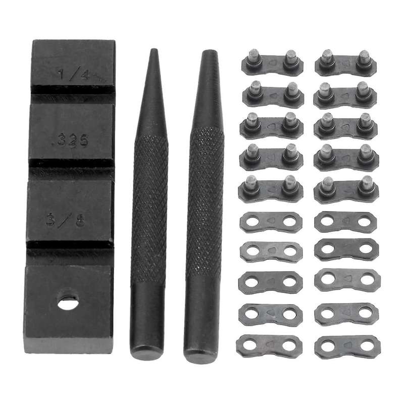 3PCS Pocket Chainsaw Breaker Chain Saw Repairing Mending Tool Set with 10 Sets 0.325in Chainsaw Chai