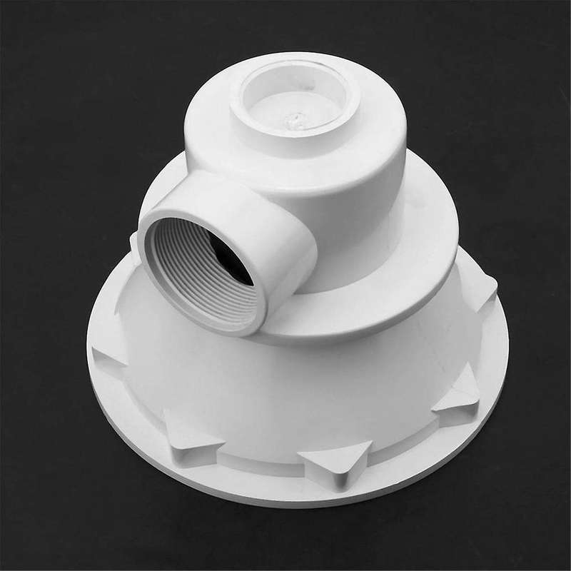 3pcs Pool Floor Drain, White Main Drain Water Inlet Draining Accessory for Swimming Pool