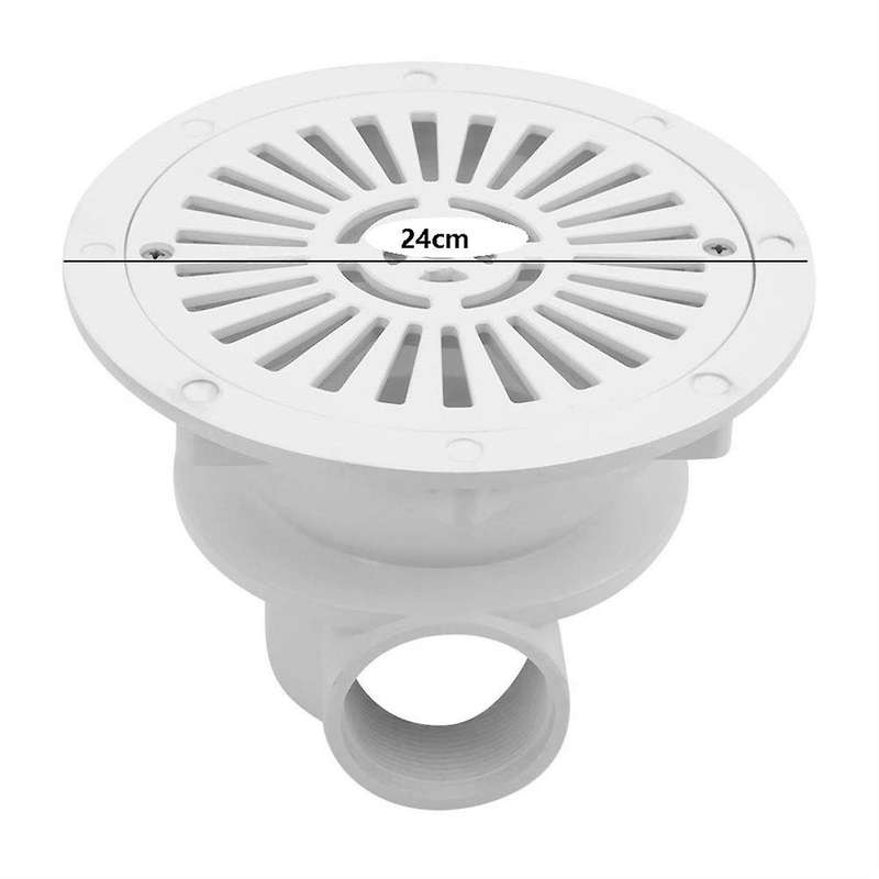 3pcs Pool Floor Drain, White Main Drain Water Inlet Draining Accessory for Swimming Pool
