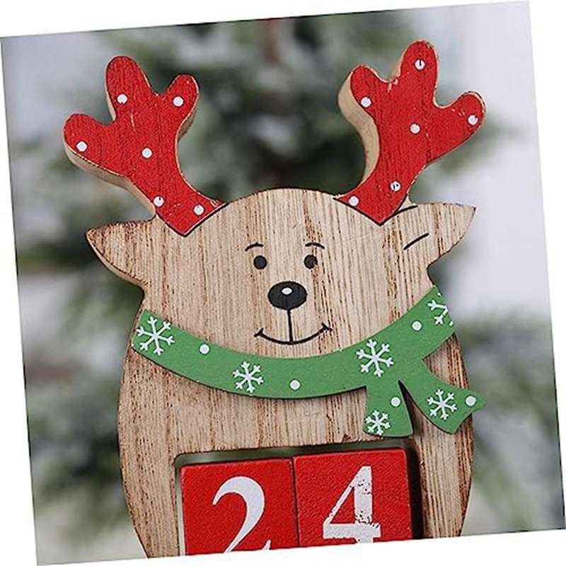 3pcs Perpetual Calendar Cube Christmas Countdown Block Desktop -decor Table Decor Ornament Decorate