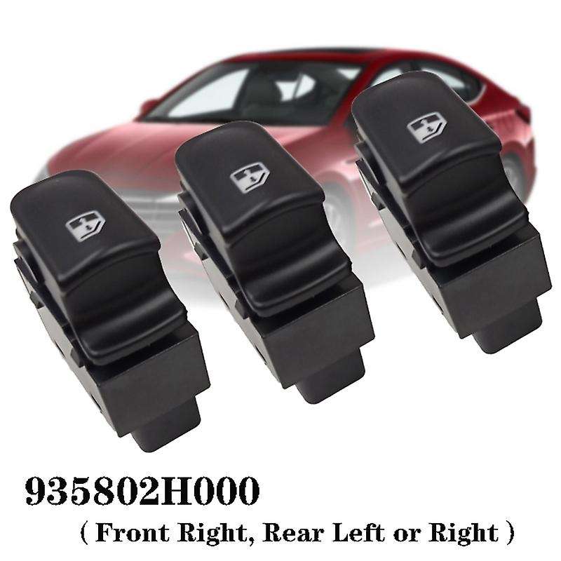3pcs Power Window Switch Front Right, Rear Left Or Right, Window Buttons for Hyundai Elantra Hd 200