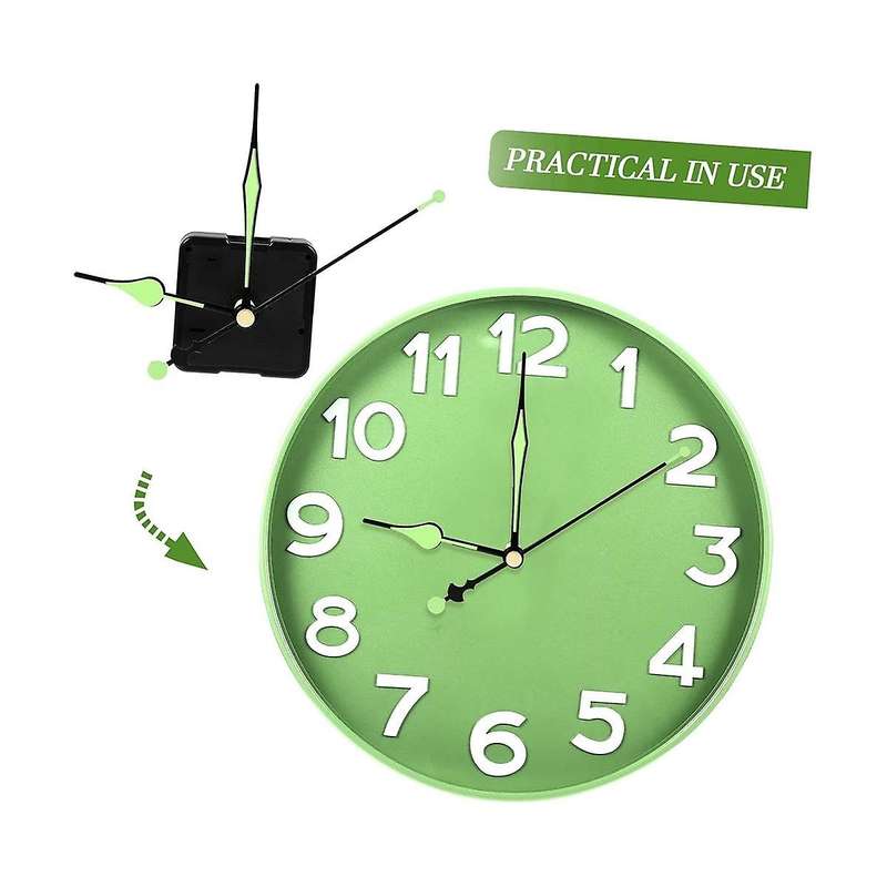 3Pcs Quartz Clock Movement Mechanism Parts with 6 Types Luminous Clock Hands Clock Accessories for C