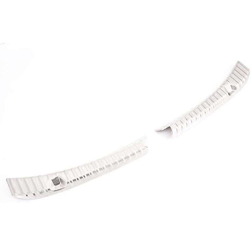 3Pcs Rear Trunk Bumper Frunk Bumper Protector Guard Stainless Steel Silver Alloy for