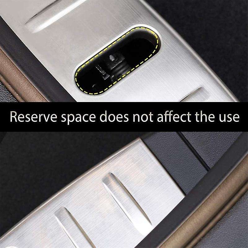 3Pcs Rear Trunk Bumper Frunk Bumper Protector Guard Stainless Steel Silver Alloy for