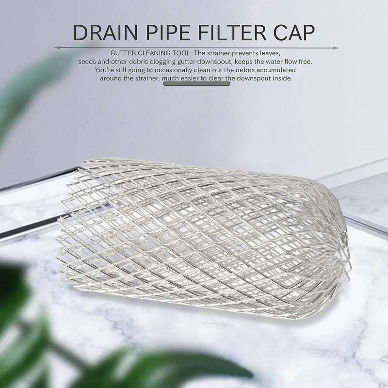 3pcs Roof Filters 3 Inch Expand Aluminum Filter Strainer Anti - Blocking Leaf Drains Debris Drain N