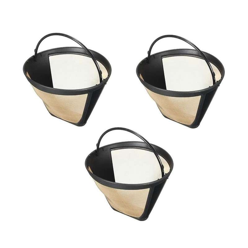 3pcs Reusable Filter for Coffee Tone Basket Cup