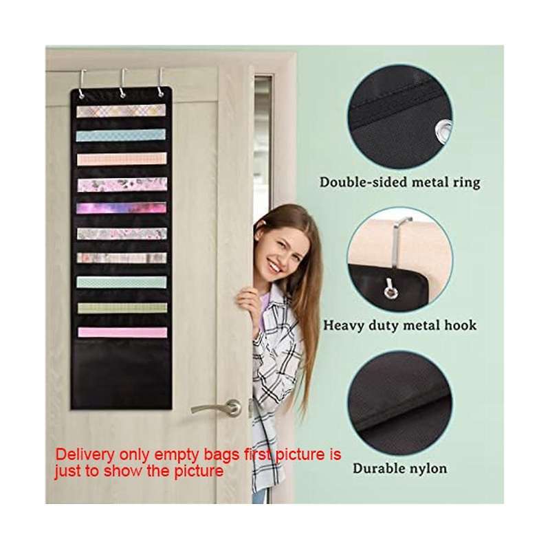 3pcs Scrapbook Paper Storage, 12 X 12 Inch Hanging Paper Storage Bags with Door Hooks for Scrapbooki