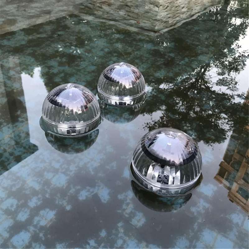 3PCS Solar Floating Pool Light, Waterproof LED Color Changing Solar Pond Lights Water Floating Light