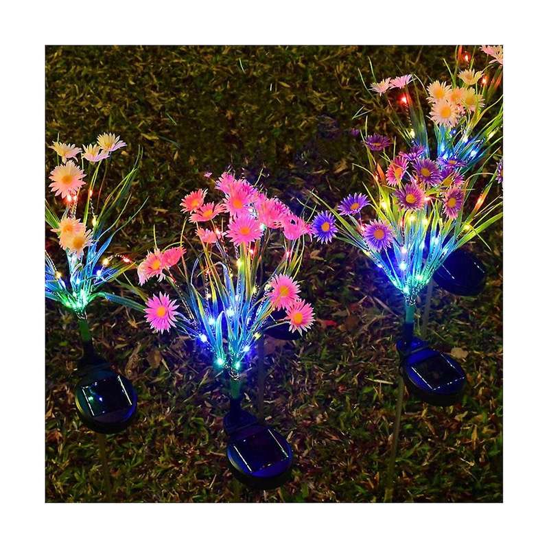 3pcs Solar Garden Lights Solar Swaying Light, Sway By Wind, Outdoor Lights for Yard Patio Decoration