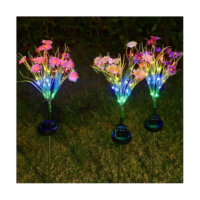 3pcs Solar Garden Lights Solar Swaying Light, Sway By Wind, Outdoor Lights for Yard Patio Decoration
