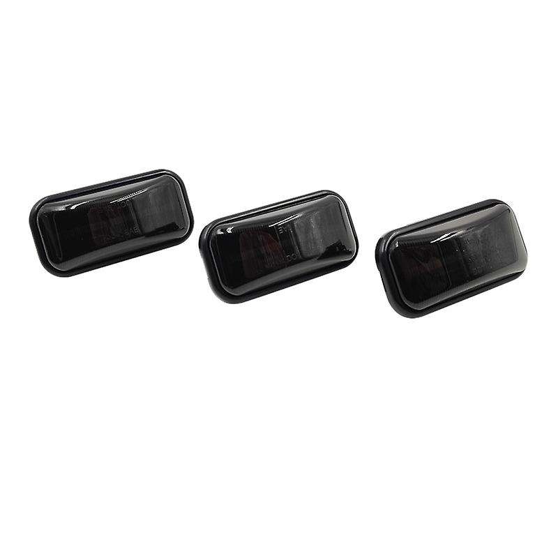 3Pcs Smoked LED Front Amber Cab Roof Marker Light for H2 2003-2009 / 2005-2009