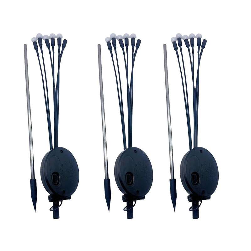 3pcs Solar Firefly Lights, Garden Lights, Outdoor Waterproof Lawn Lights, Garden Landscape Decoratio