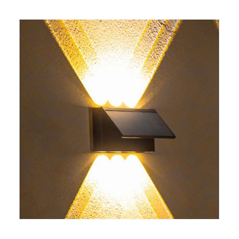 3pcs Solar Wall Light -led Outdoor Wall Solar Light Waterproof Garden Wall Lighting for Villa Patio