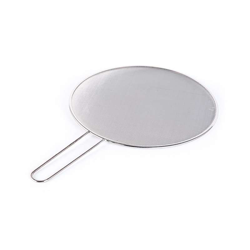 3pcs Stainless Steel Splatter Screen Mesh Pot Lid Cover Silver Oil Frying Pan Lid Cooking Tools 25/