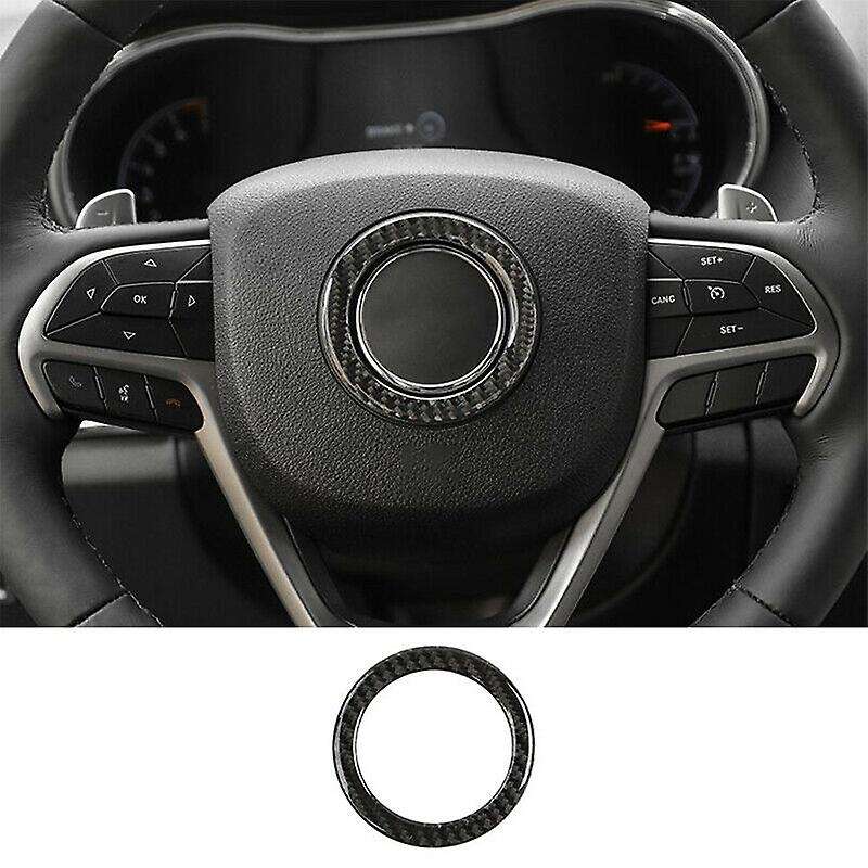 3PCS Steering Wheel Trim Cover for 2011-2020 Grand & for 2014-2020 Decoration (Carbon Fiber)