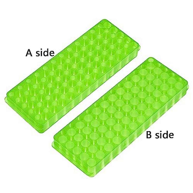 3pcs Tube Rack Double-sided Plate Centrifugal Pipe Rack for 0.5ml-2ml Centrifugal Pipe 60 Holes